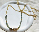 KISHEN collier plaqué or avec Pierres semi - précieuses Labradorite - Inès & Zoé