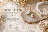 Pierre de Lune : la pierre semi-précieuse du mois de juin - Inès & Zoé