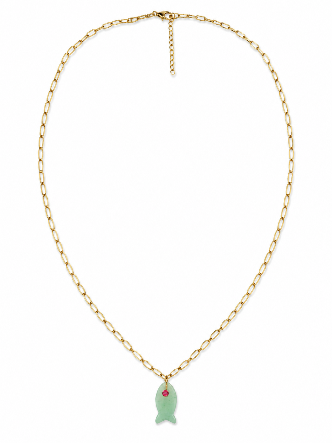 Collier NAIA — Amazonite & Strass