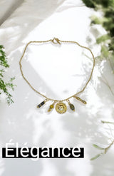 Collier Hari – Charms plaqué or et perles vintage