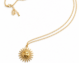 Sautoir SUNGOLD – Pendentif Soleil Plaqué Or Bohème Chic - Inès & Zoé