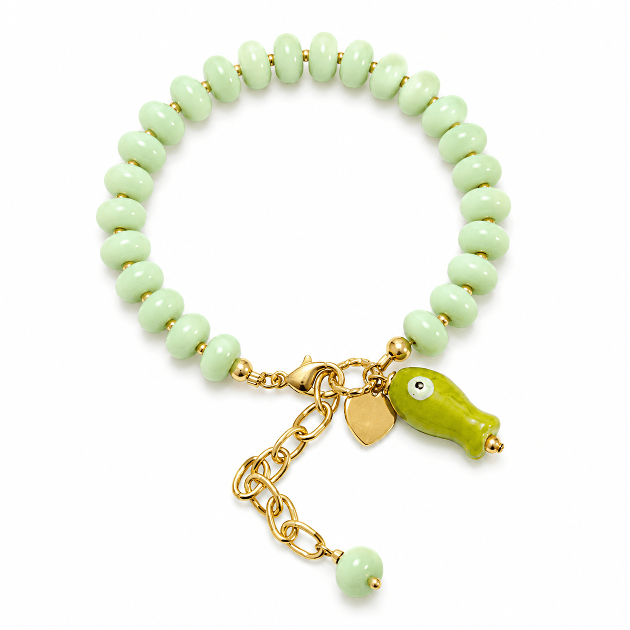 Bracelet Anjali – Poisson Céramique & Plaqué Or - Inès & Zoé