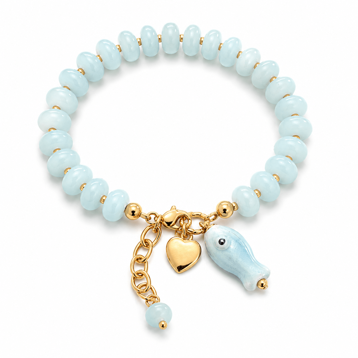 Bracelet Anjali – Poisson Céramique & Plaqué Or - Inès & Zoé