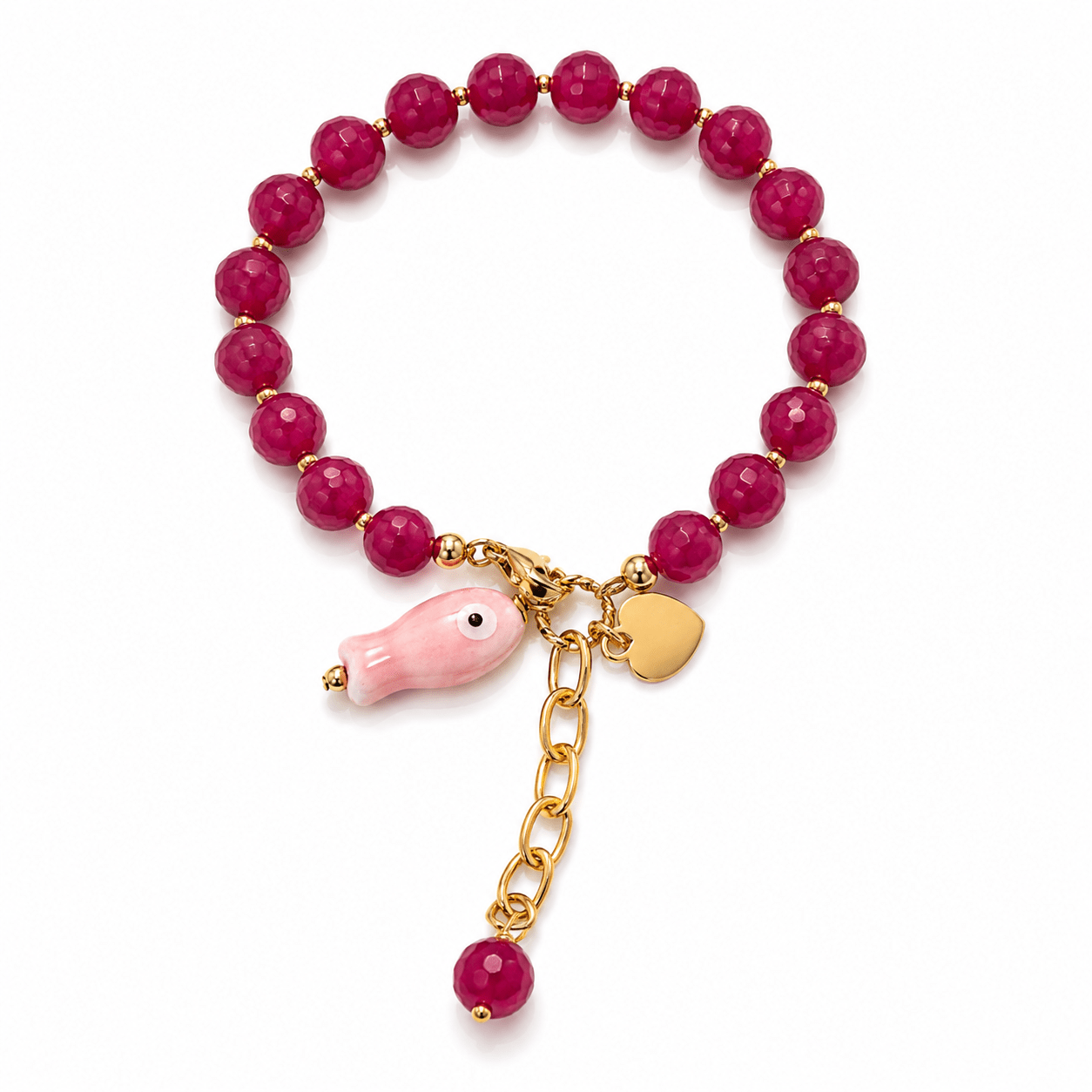 Bracelet Anjali – Poisson Céramique & Plaqué Or - Inès & Zoé