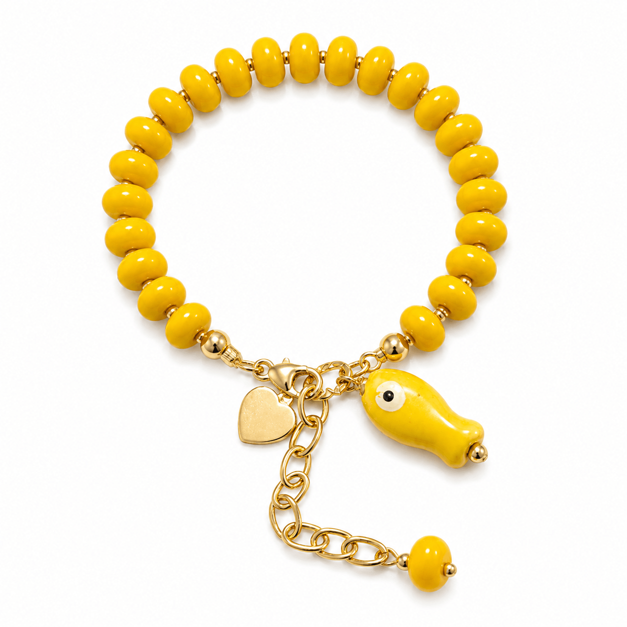 Bracelet Anjali – Poisson Céramique & Plaqué Or - Inès & Zoé