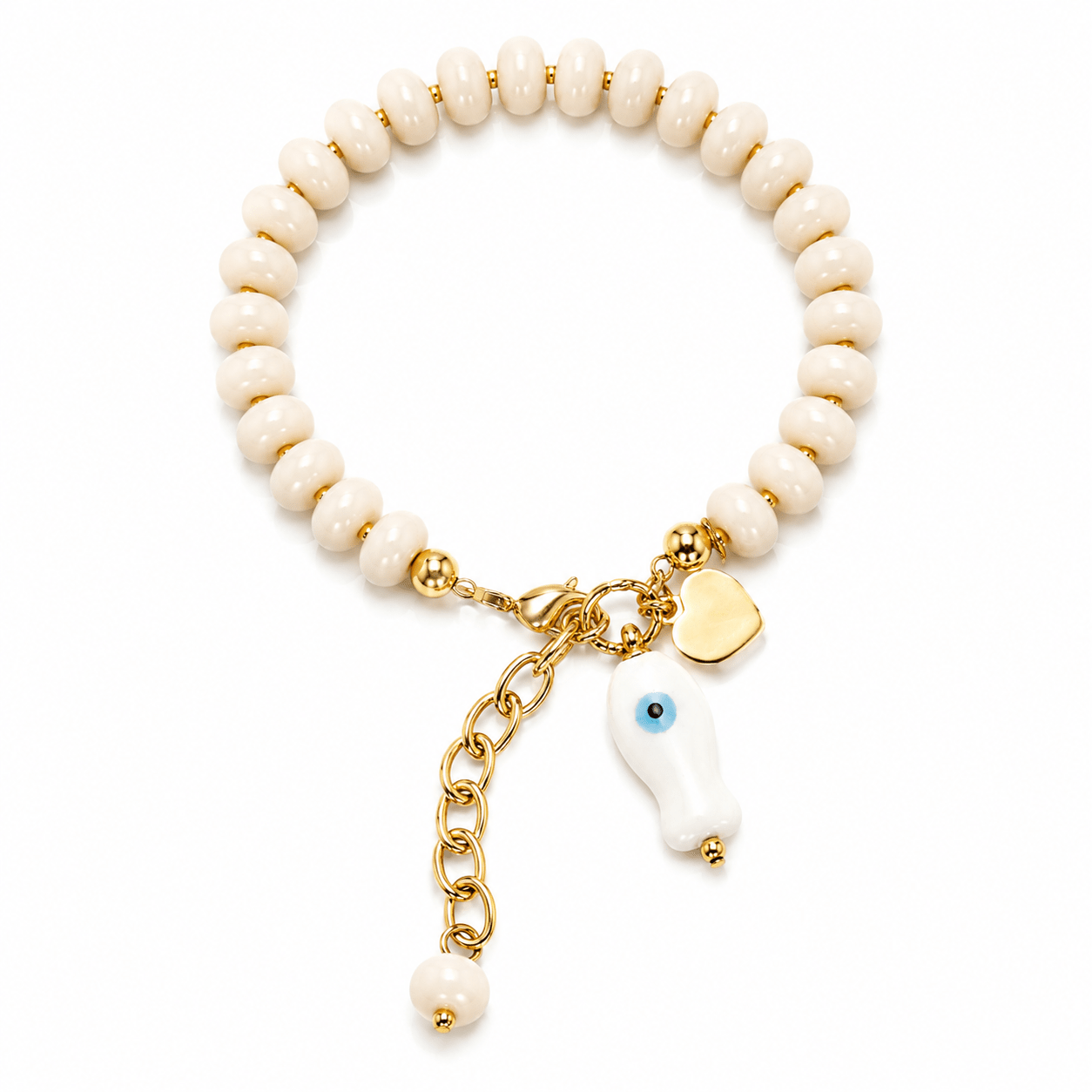 Bracelet Anjali – Poisson Céramique & Plaqué Or - Inès & Zoé