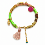 Bracelet AROA vue ensemble – bijou bohème chic Inès & Zoé