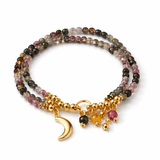 Bracelet LUNA – Tourmaline et plaqué or - Inès & Zoé