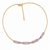Collier BALJEET – Améthyste & plaqué or - Inès & Zoé