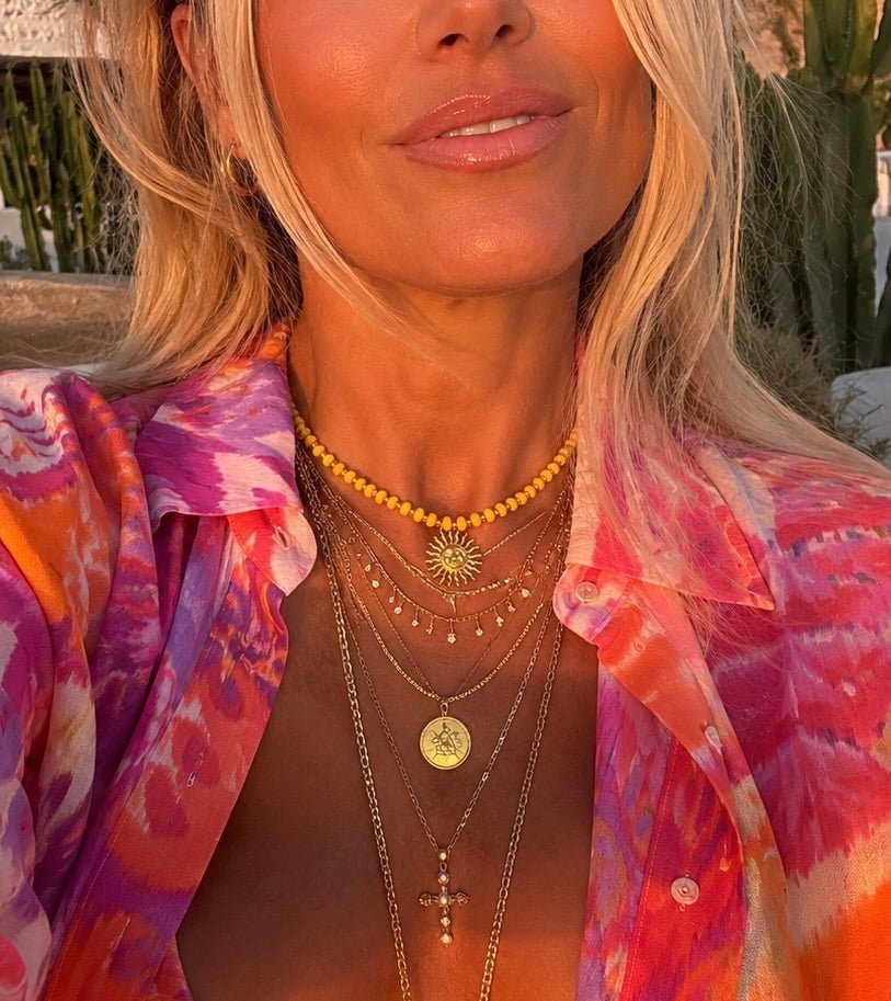 Collier ICHA – Plaqué Or & Perles Heishi - Inès & Zoé