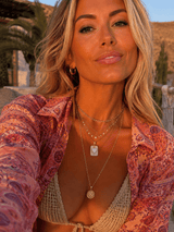 Collier MIRA – Plaqué Or & Porcelaine - Inès & Zoé
