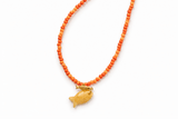 Sautoir OOJAM porté – collier long bohème chic coloré Inès & Zoé