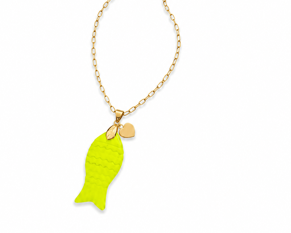 Sautoir SOLOW – Poisson Résine & plaqué or - Inès & Zoé